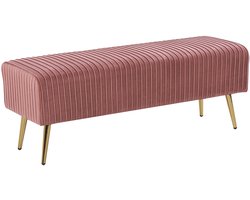 BELIANI PATERSON - Hocker - Roze - Fluweel