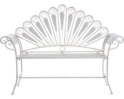 BELIANI PAVIA - Tuinbank - Gebroken wit - IJzer