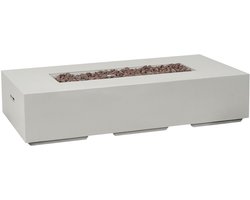 BELIANI PAVO II - Vuurkorf - Lichtgrijs - Lichtbeton (MgO)