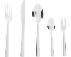 BELIANI PENNE - Bestekset 60-delig - Zilver - RVS