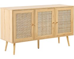 BELIANI PEROTE - Sideboard - Lichte houtkleur - Rotan