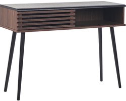 Beliani PERTH - Consoletafel - Donkere houtkleur - Spaanplaat