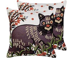 BELIANI PHUSRO - Sierkussen set van 2 - Multicolor - 50 x 50 cm - Katoen