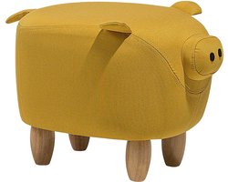 BELIANI PIGGY - Hocker - Geel - Polyester