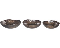 BELIANI PINANG - Decoratieve schalen set van 3 - Messing - IJzer