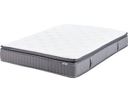 BELIANI PLEASANT - Pocketveringmatras hard - Wit - 140 x 200 cm - Traagschuim