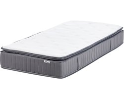 BELIANI PLEASANT - Pocketveringmatras hard - Wit - 90 x 200 cm - Traagschuim