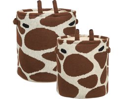 BELIANI POMANG - Speelgoedmand set van 2 - Beige/Bruin - Katoen