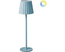 BELIANI POMBEIRO - Tafellamp - Lichtblauw - Aluminium/IJzer