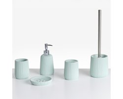 BELIANI POZUZO - Badkameraccessoireset - Mintgroen - Polyresin