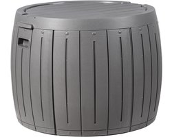 BELIANI PRINOS - Kussenbox - Grijs - ⌀ 56 cm - Synthetisch materiaal