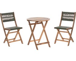 BELIANI PROSSEDI - Bistroset - Groen - Acaciahout