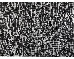 BELIANI PUNGE - Vloerkleed - Zwart/Wit - 300 x 400 cm - Polyester