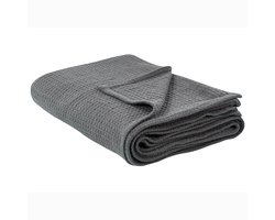 BELIANI RAGALA - Sprei - Donkergrijs - 220 x 200 cm - Katoen