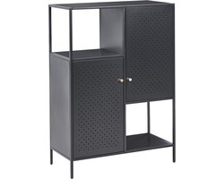 BELIANI RAKAIA - Kantoorkast - Zwart - 106 cm - Staal