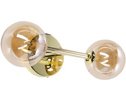 BELIANI RAMIS - Wandlamp set van 2 - Goud - Staal