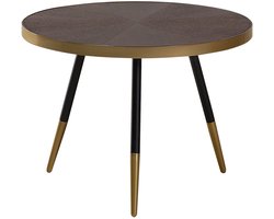BELIANI RAMONA - Salontafel - Donkerbruin/Goud - MDF