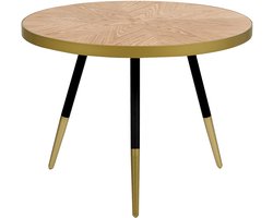 BELIANI RAMONA - Salontafel - Lichtbruin/Goud - MDF