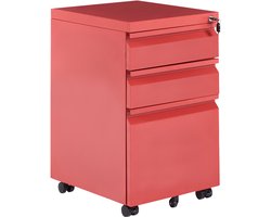 BELIANI RECAMI - Opbergkast - Rood - Staal