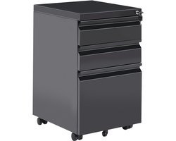 BELIANI RECAMI - Opbergkast - Zwart - Staal