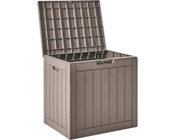 BELIANI RECIFE - Kussenbox - Taupe - 56 x 53 cm - Polypropyleen