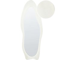 BELIANI REIGNY - Wandspiegel - Wit - Fluweel