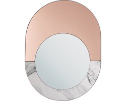 Beliani RETY - Wandspiegel - Wit - Glas