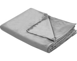 BELIANI RHEA - Verzwaringsdeken hoes - Grijs - 120 x 180 cm - Polyester