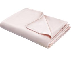 BELIANI RHEA - Verzwaringsdeken hoes - Pastelroze - 100 x 150 cm - Polyester