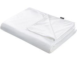 BELIANI RHEA - Verzwaringsdeken hoes - Wit - 120 x 180 cm - Polyester