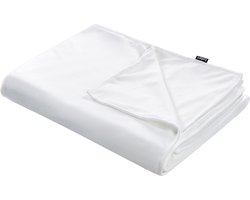 BELIANI RHEA - Verzwaringsdeken hoes - Wit - 150 x 200 cm - Polyester