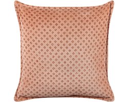 BELIANI RHODOCOMA - Sierkussen - Roze - 45 x 45 cm - Fluweel