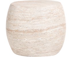 BELIANI RICADI - Bijzettafel - Beige - Lichtbeton (MgO)
