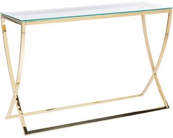 BELIANI RINGGOLD - Consoletafel - Goud - Glas