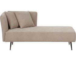 BELIANI RIOM - Chaise longue - Beige - Linkszijdig - Polyester