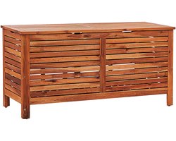 BELIANI RIVIERA - Kussenbox - Donkere houtkleur - 130 cm - Acaciahout