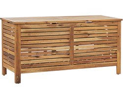 BELIANI RIVIERA - Kussenbox - Lichte houtkleur - 130 cm - Acaciahout