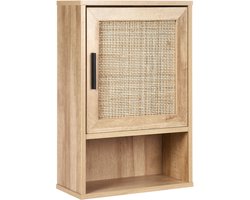 BELIANI ROSELL - Badkamer wandkast - Lichthout - 40 x 60 cm - Vezelplaat