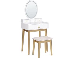 Beliani ROSEY - Kaptafel - Wit - MDF