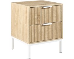 BELIANI ROYALLA - Nachtkastje - Lichtbruin - MDF