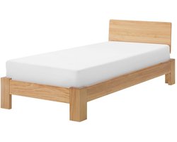 BELIANI ROYAN - Eenpersoonsbed - Lichte houtkleur - 90 x 200 cm - Dennenhout