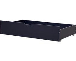 BELIANI RUMILLY - Bedlade set van 2 - Marineblauw - Dennenhout