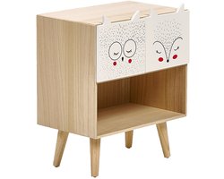 BELIANI RUPERT - Nachtkastje - Licht hout - MDF