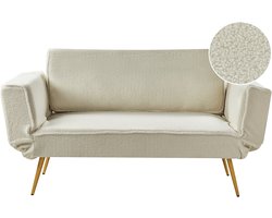 BELIANI SAARELA - Slaapbank - Gebroken wit - Bouclé