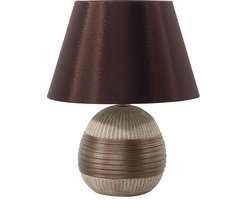 BELIANI SADO - Tafellamp - Bruin - Porselein