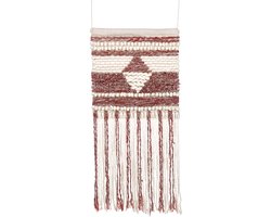 BELIANI SAIF - Wanddecoratie - Donkerrood - Wol