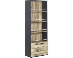 BELIANI SALTER - Boekenkast - Lichte houtkleur - Vezelplaat
