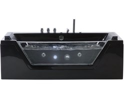 BELIANI SAMANA - Whirlpool - Zwart - 71 x 153 cm - Acryl