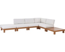 BELIANI SANZA - Loungeset 5-zits - Wit - Aluminium