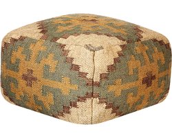 BELIANI SARON - Poef - Lichtgroen - Jute